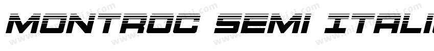 Montroc Semi Italic Semi Italic字体转换